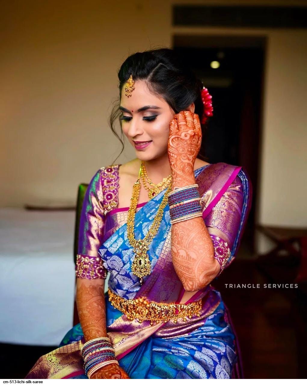 CM 513 LICHI SILK SAREE