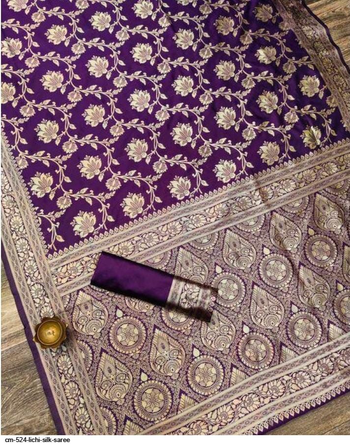 CM 524 LICHI SILK SAREE A