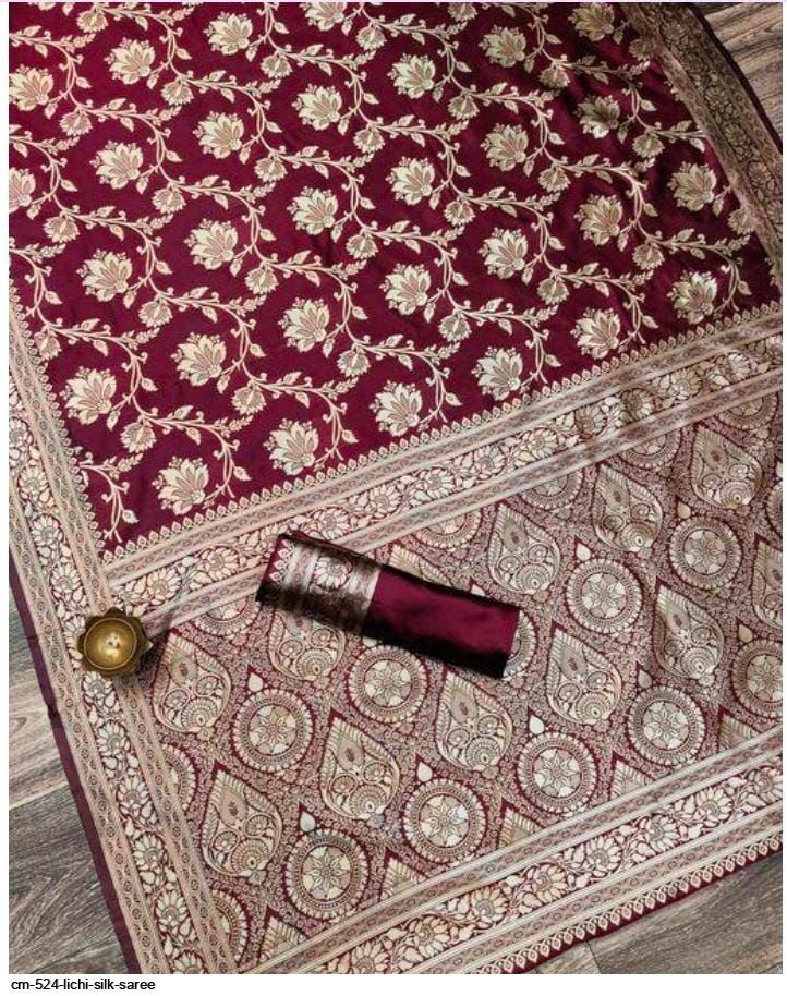 CM 524 LICHI SILK SAREE D