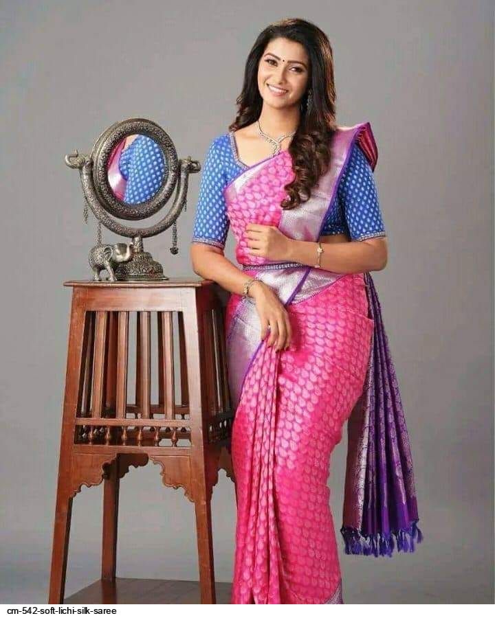 AAB PADMAVATI SOFT LICHI SILK SAREE