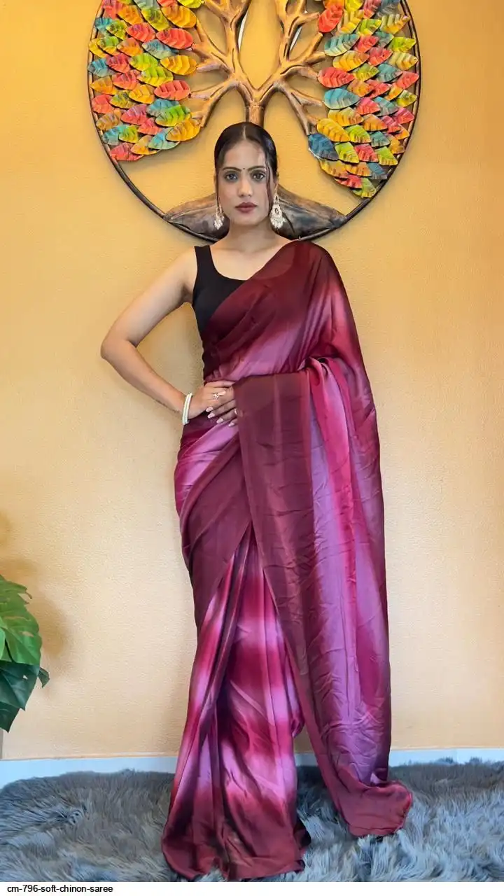 CM 796 SOFT CHINON READY TO WEAR SAREE 5