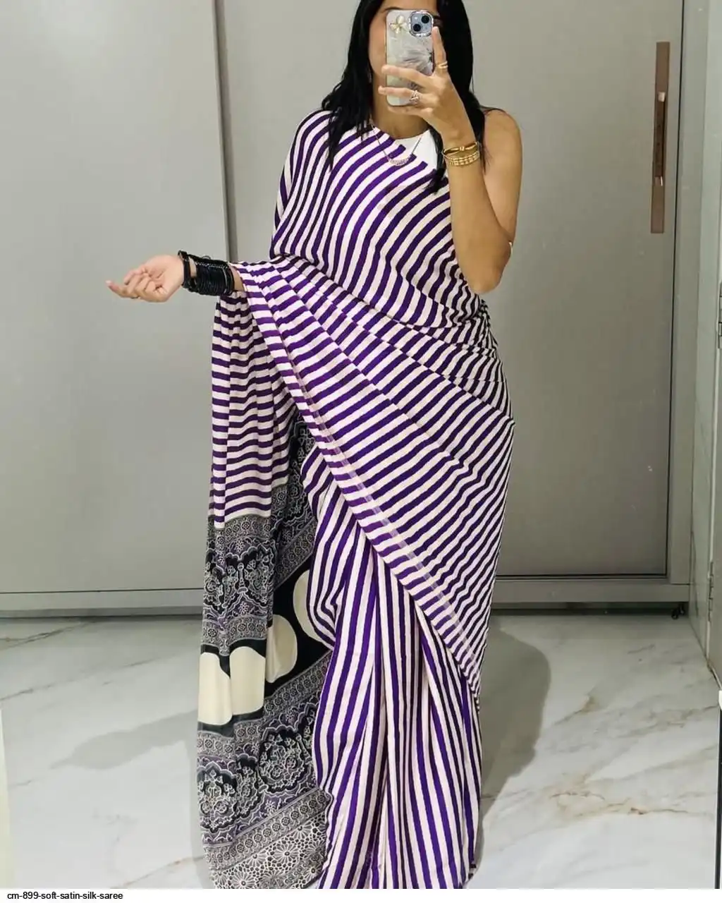 CM 899 SOFT SATIN SILK SAREE