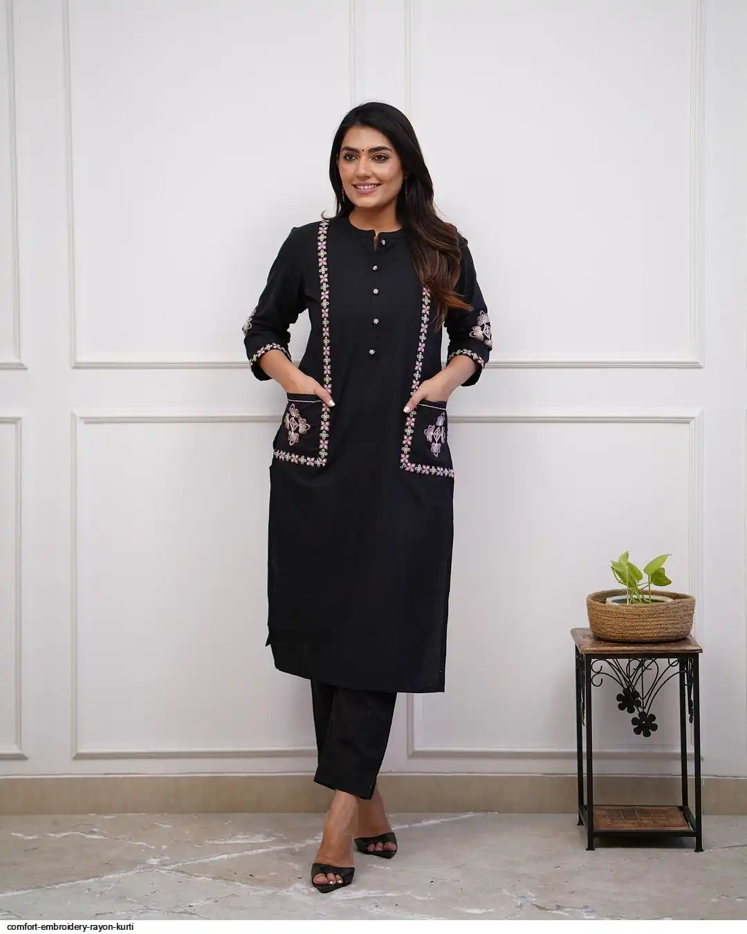 COMFORT EMBROIDERY RAYON KURTI 2