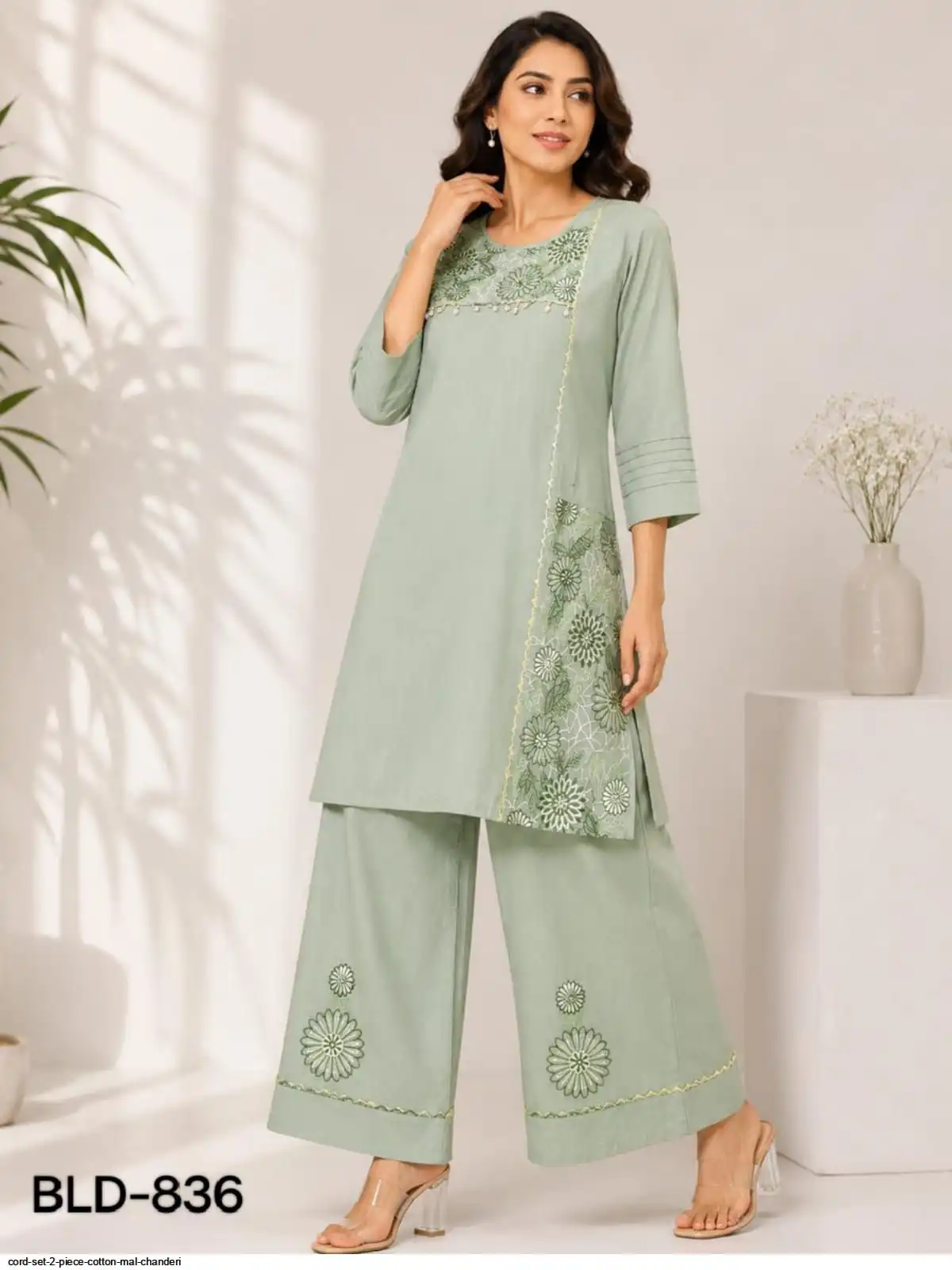 CORD SET 2 PIECE COTTON MAL CHANDERI E
