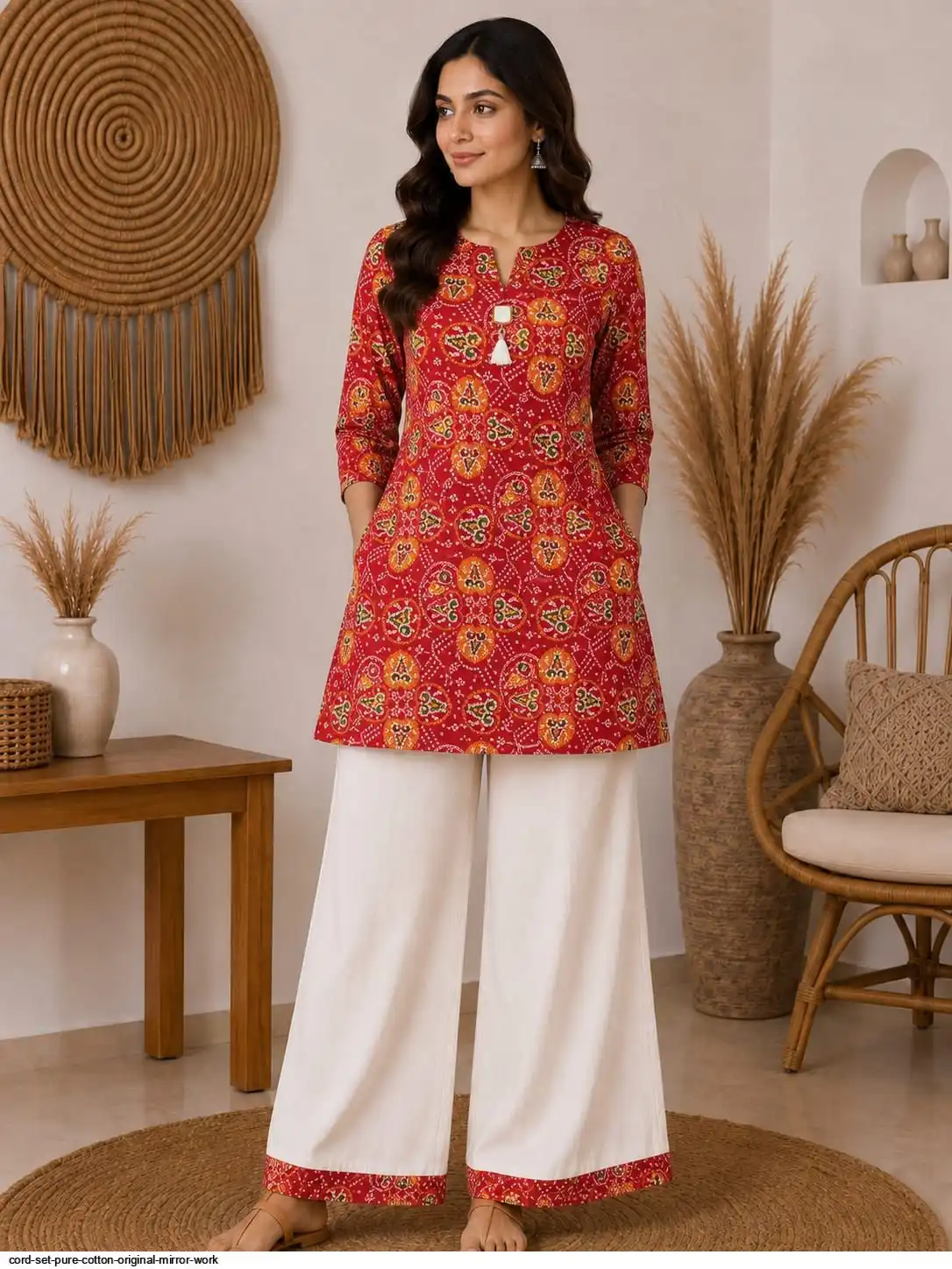 CORD SET PURE COTTON ORIGINAL MIRROR WORK J