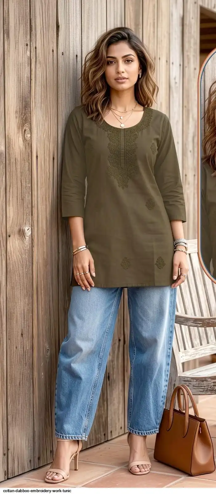 COTTAN DABBOO EMBROIDERY WORK TUNIC G