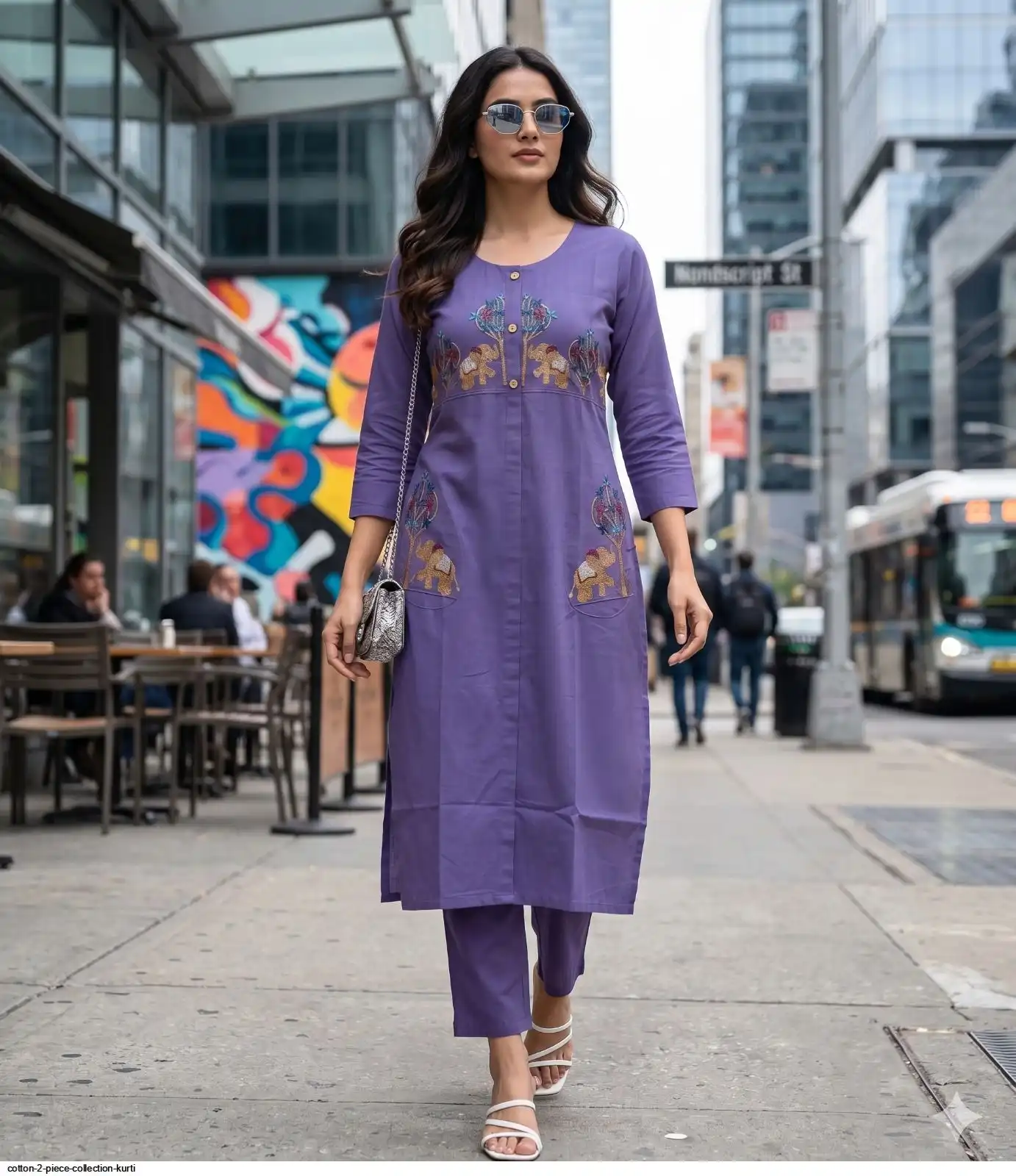 COTTON 2 PIECE COLLECTION KURTI 2