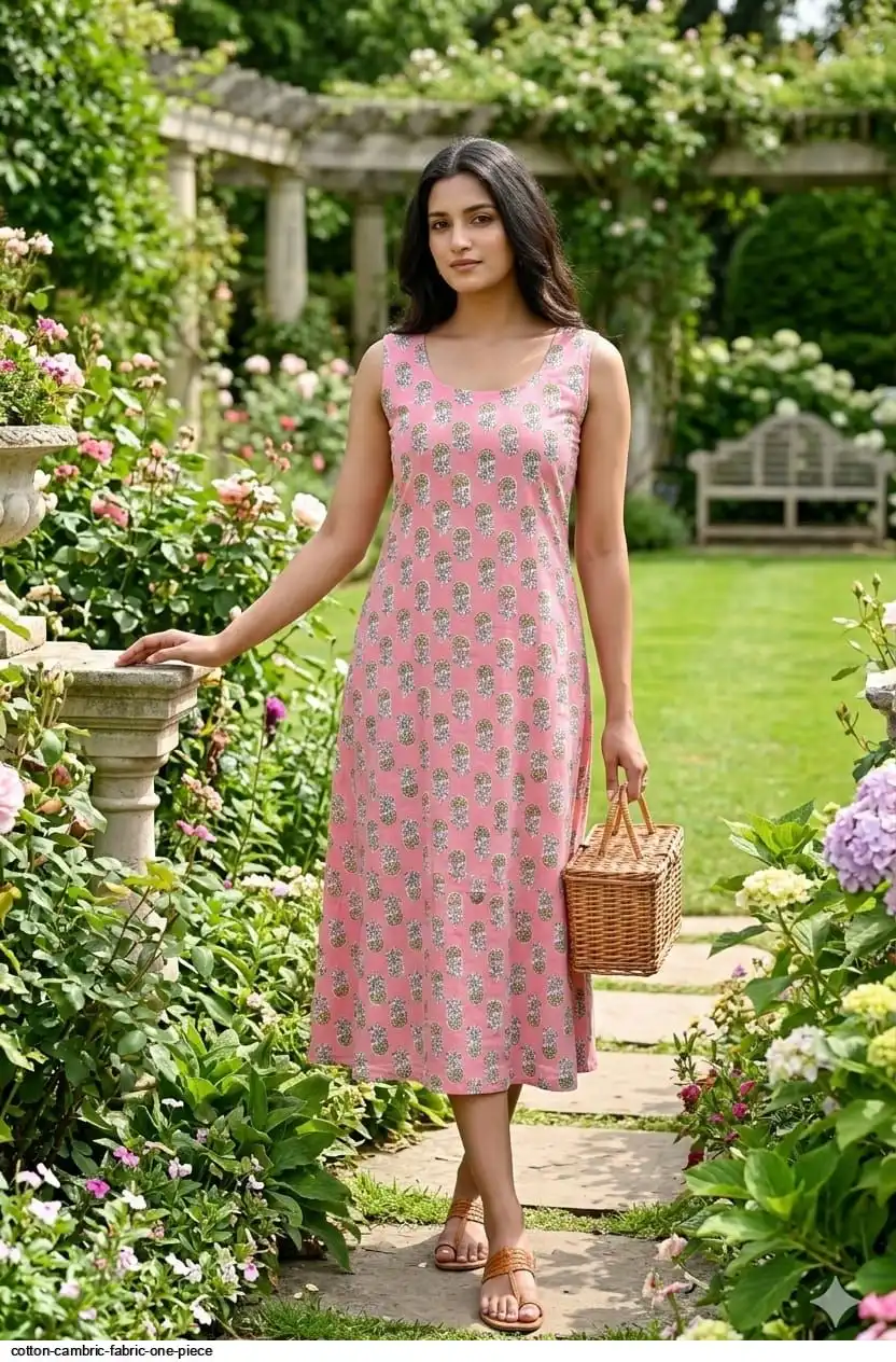 COTTON CAMBRIC FABRIC ONE PIECE 25