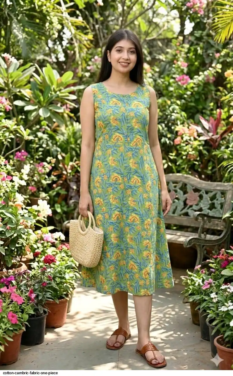 COTTON CAMBRIC FABRIC ONE PIECE 12
