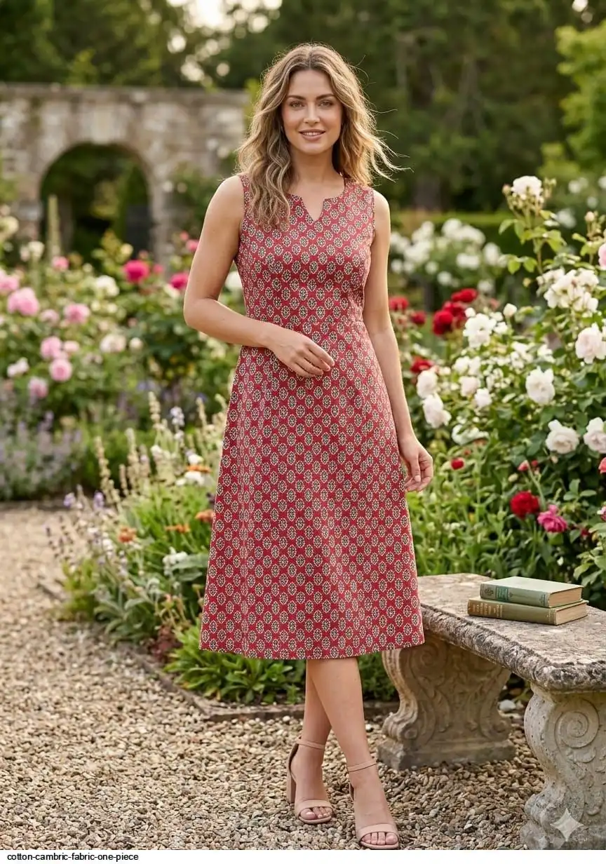 COTTON CAMBRIC FABRIC ONE PIECE 28