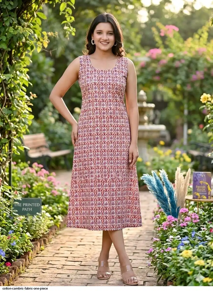 COTTON CAMBRIC FABRIC ONE PIECE 20