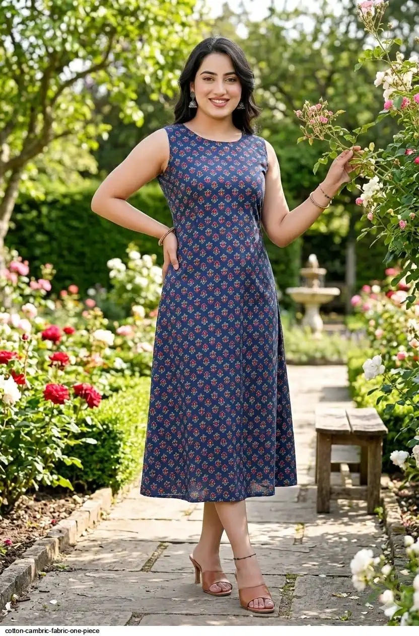 COTTON CAMBRIC FABRIC ONE PIECE 19