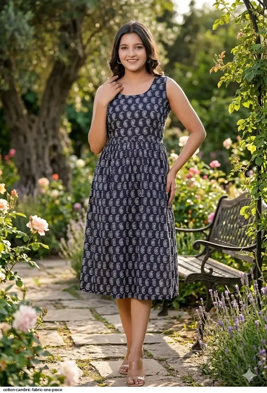 COTTON CAMBRIC FABRIC ONE PIECE 33