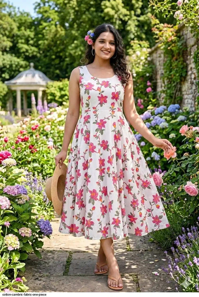 COTTON CAMBRIC FABRIC ONE PIECE 18