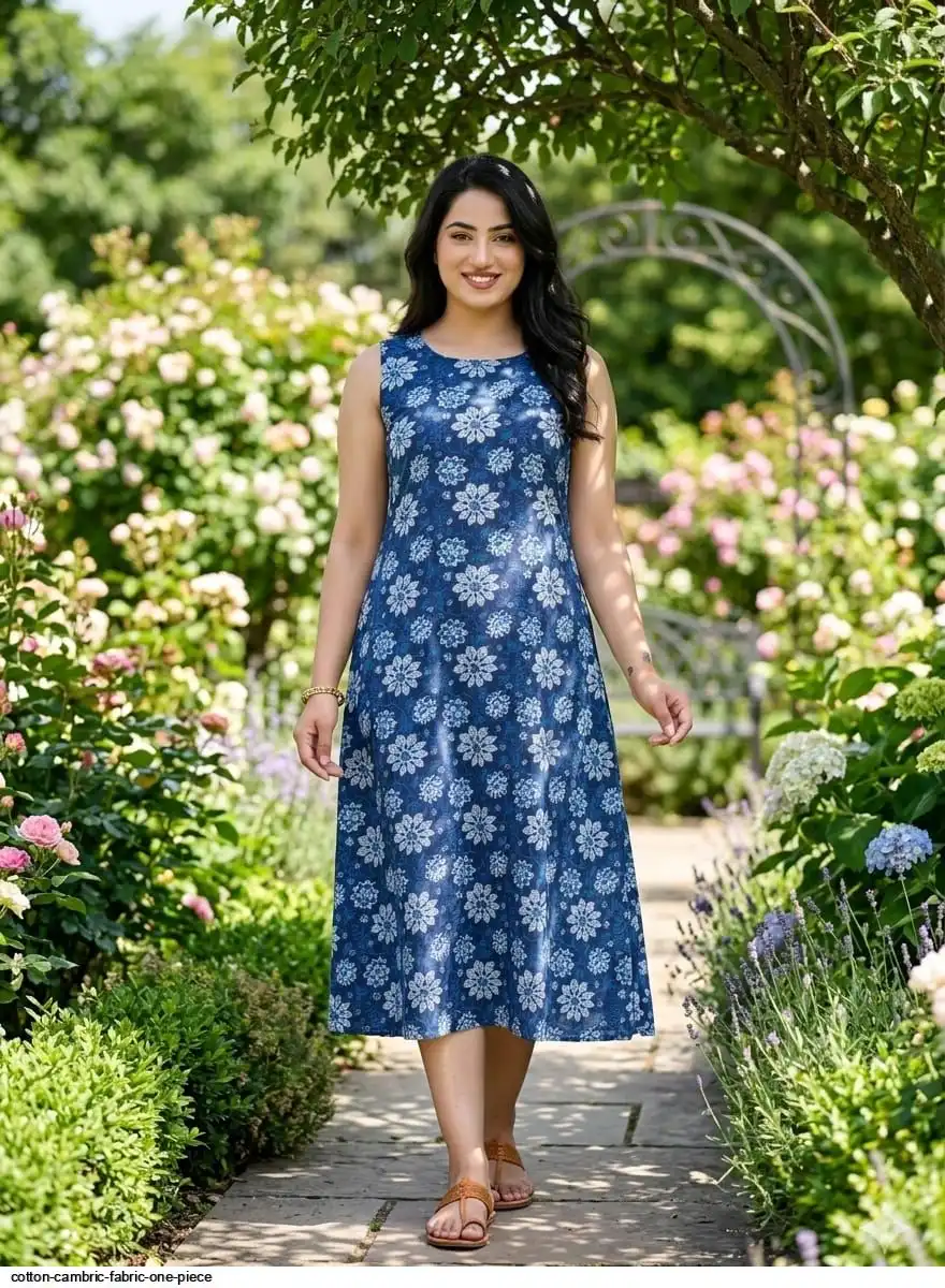 COTTON CAMBRIC FABRIC ONE PIECE 26