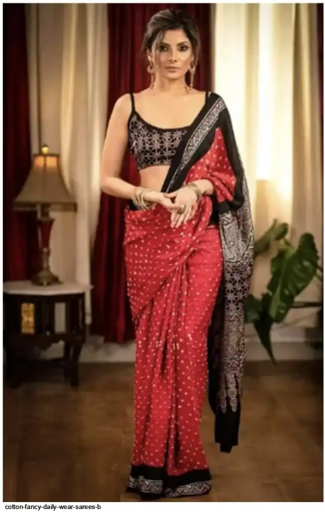 COTTON FANCY DAILY WEAR SAREES B B