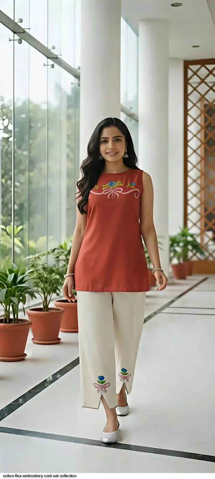 COTTON FLEX EMBROIDERY CORD SET COLLECTION D
