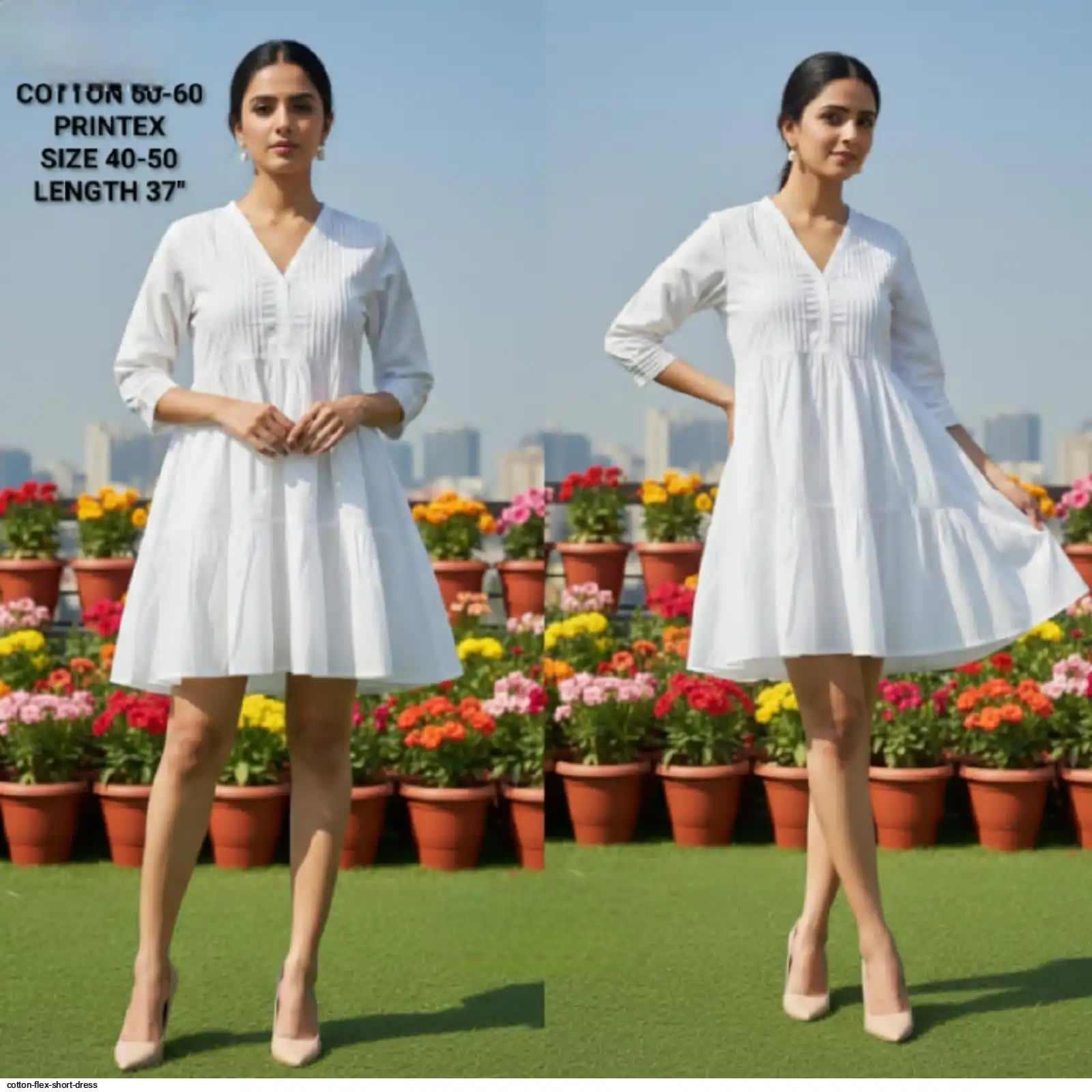 COTTON FLEX SHORT DRESS C