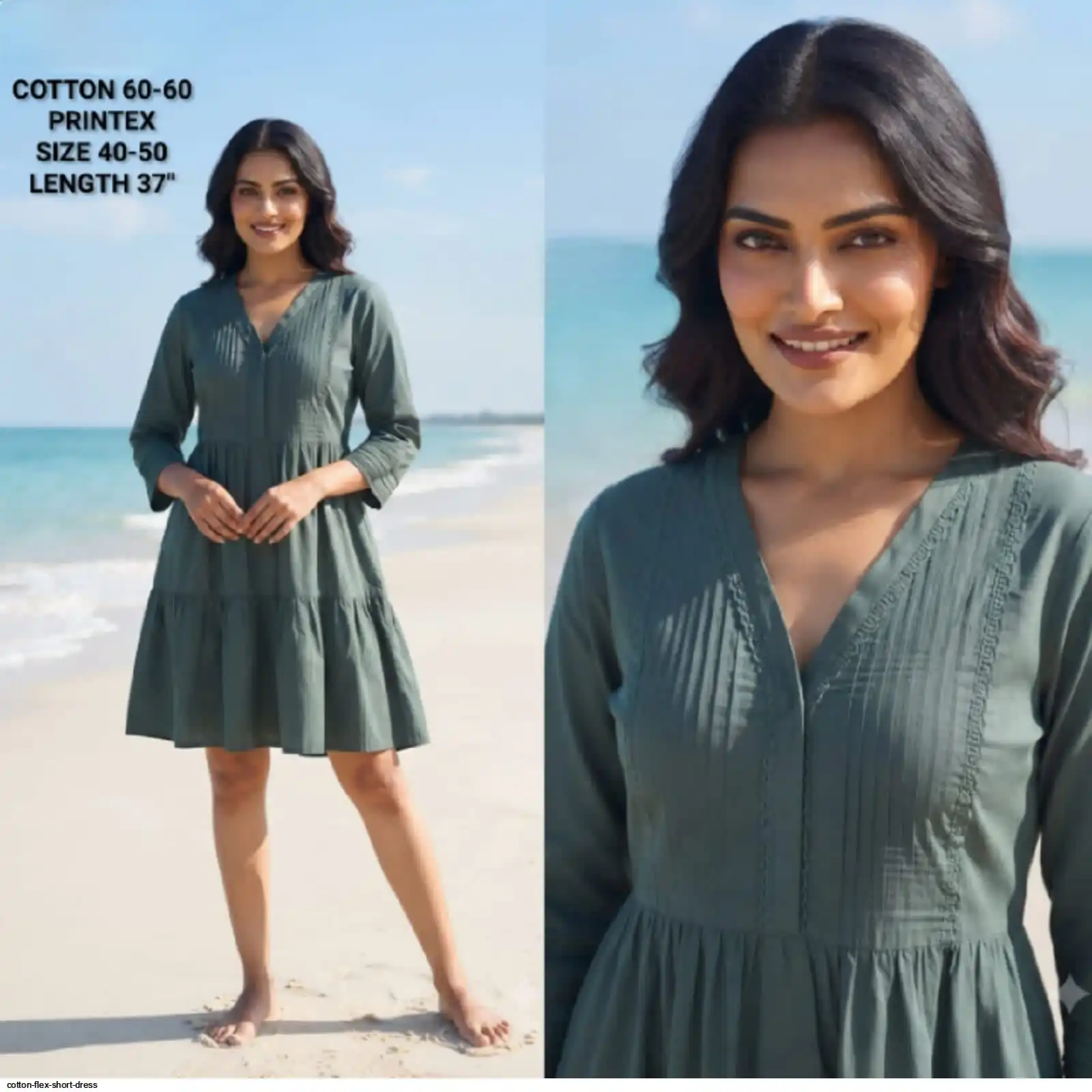 COTTON FLEX SHORT DRESS B