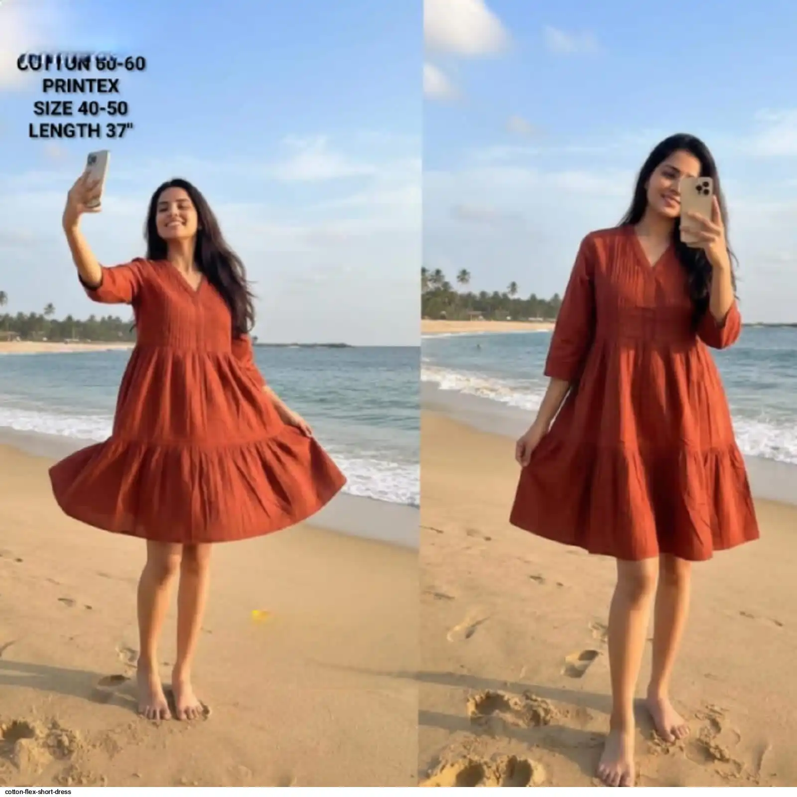 COTTON FLEX SHORT DRESS F