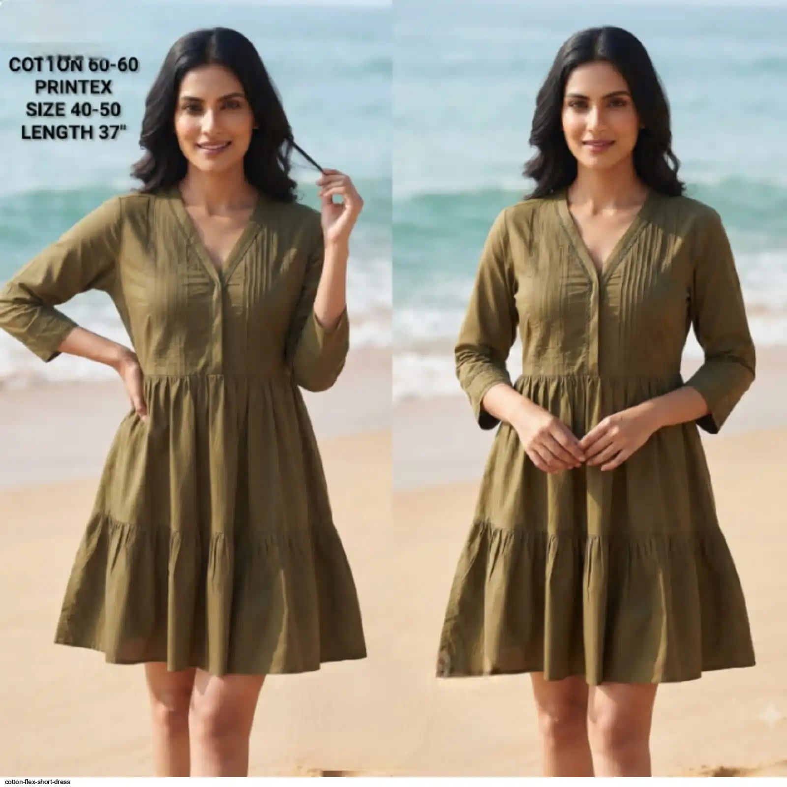COTTON FLEX SHORT DRESS J