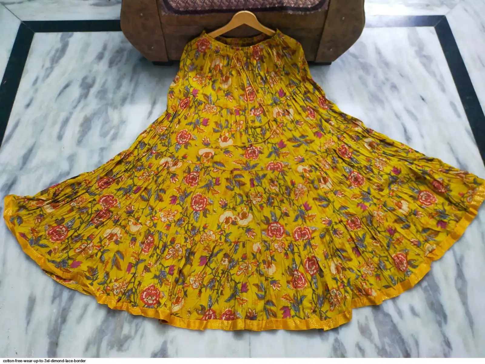 COTTON FREE WEAR UP TO 3XL DIMOND LACE BORDER B