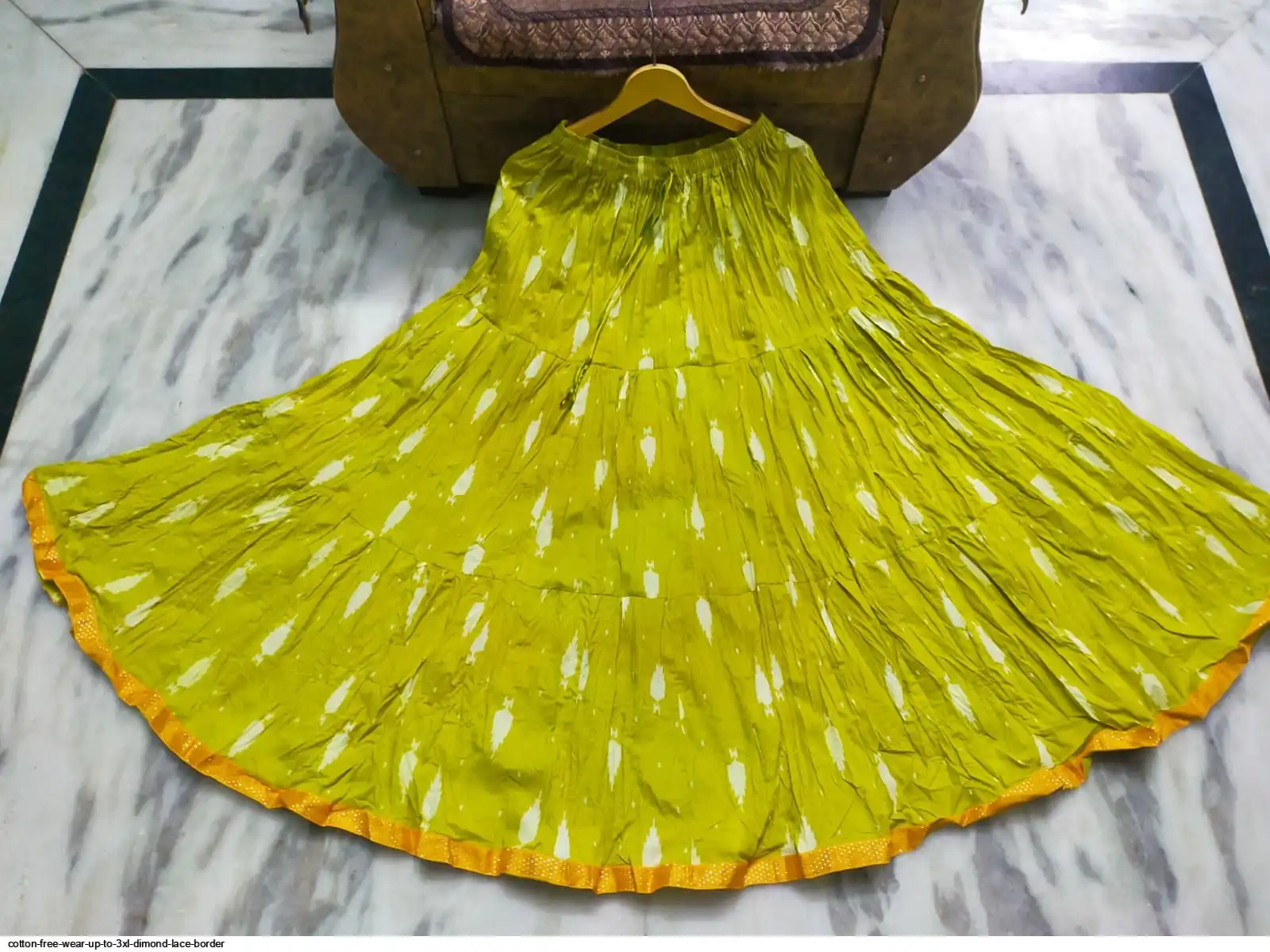 COTTON FREE WEAR UP TO 3XL DIMOND LACE BORDER D