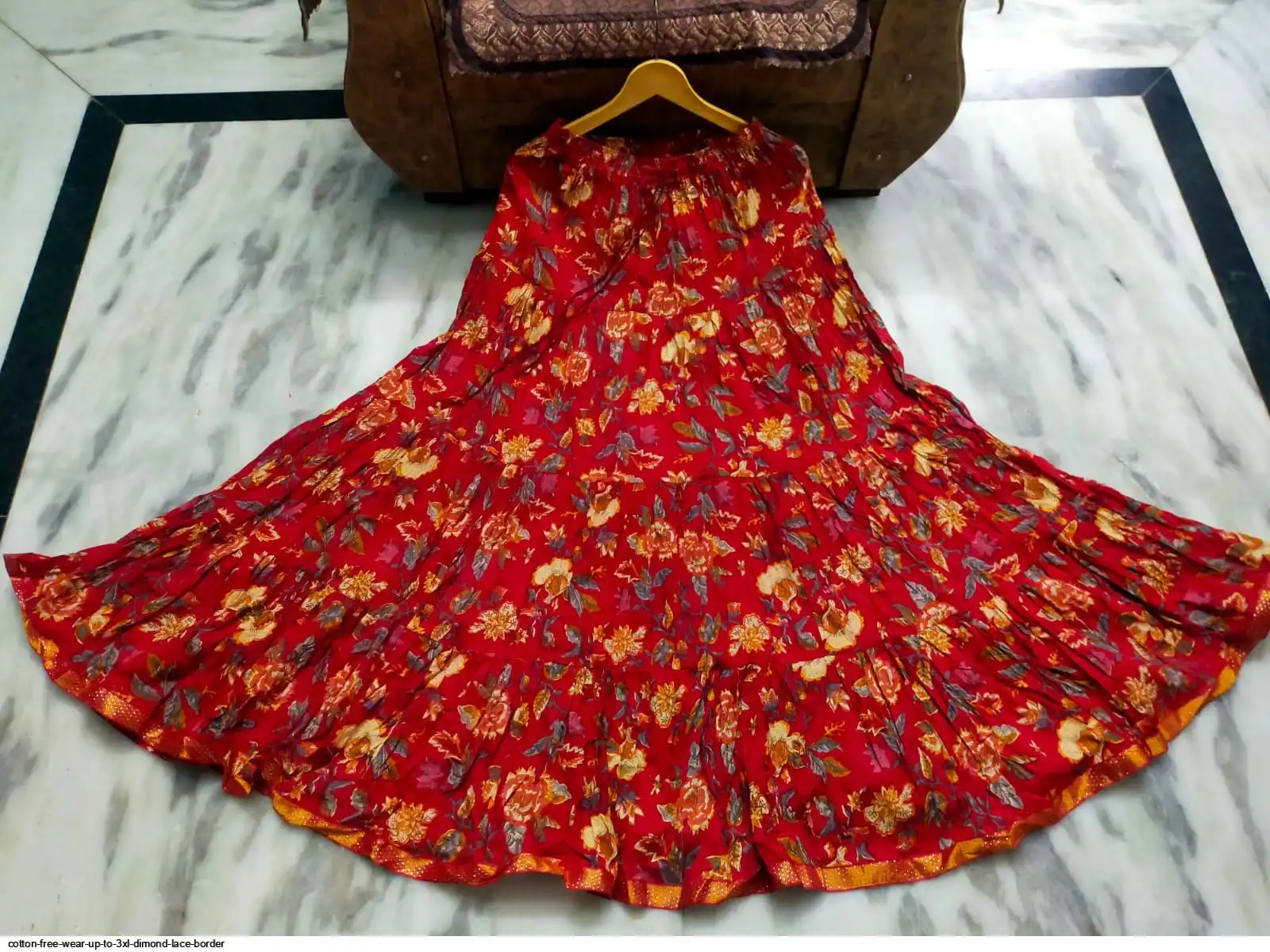 COTTON FREE WEAR UP TO 3XL DIMOND LACE BORDER H