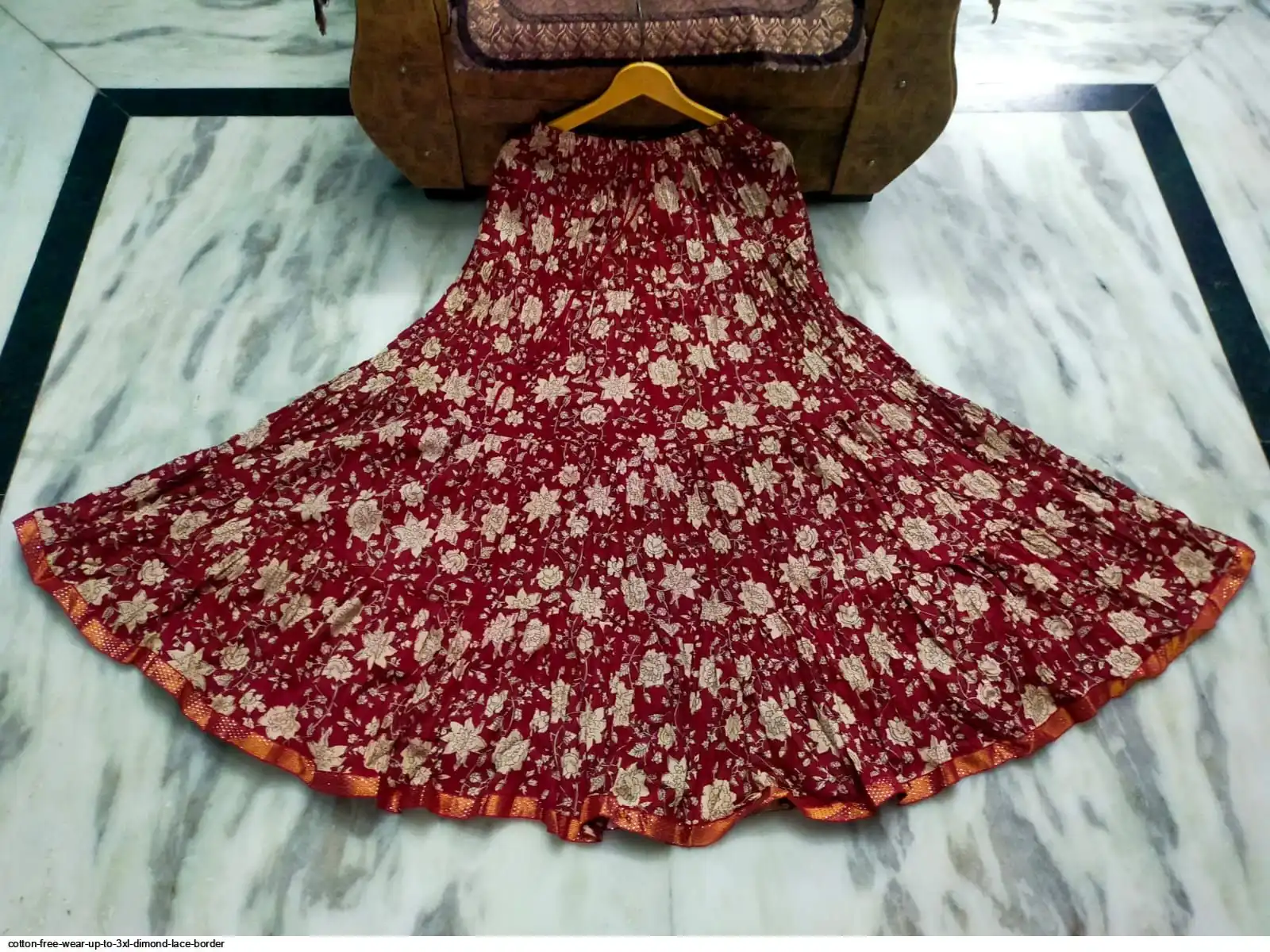 COTTON FREE WEAR UP TO 3XL DIMOND LACE BORDER I