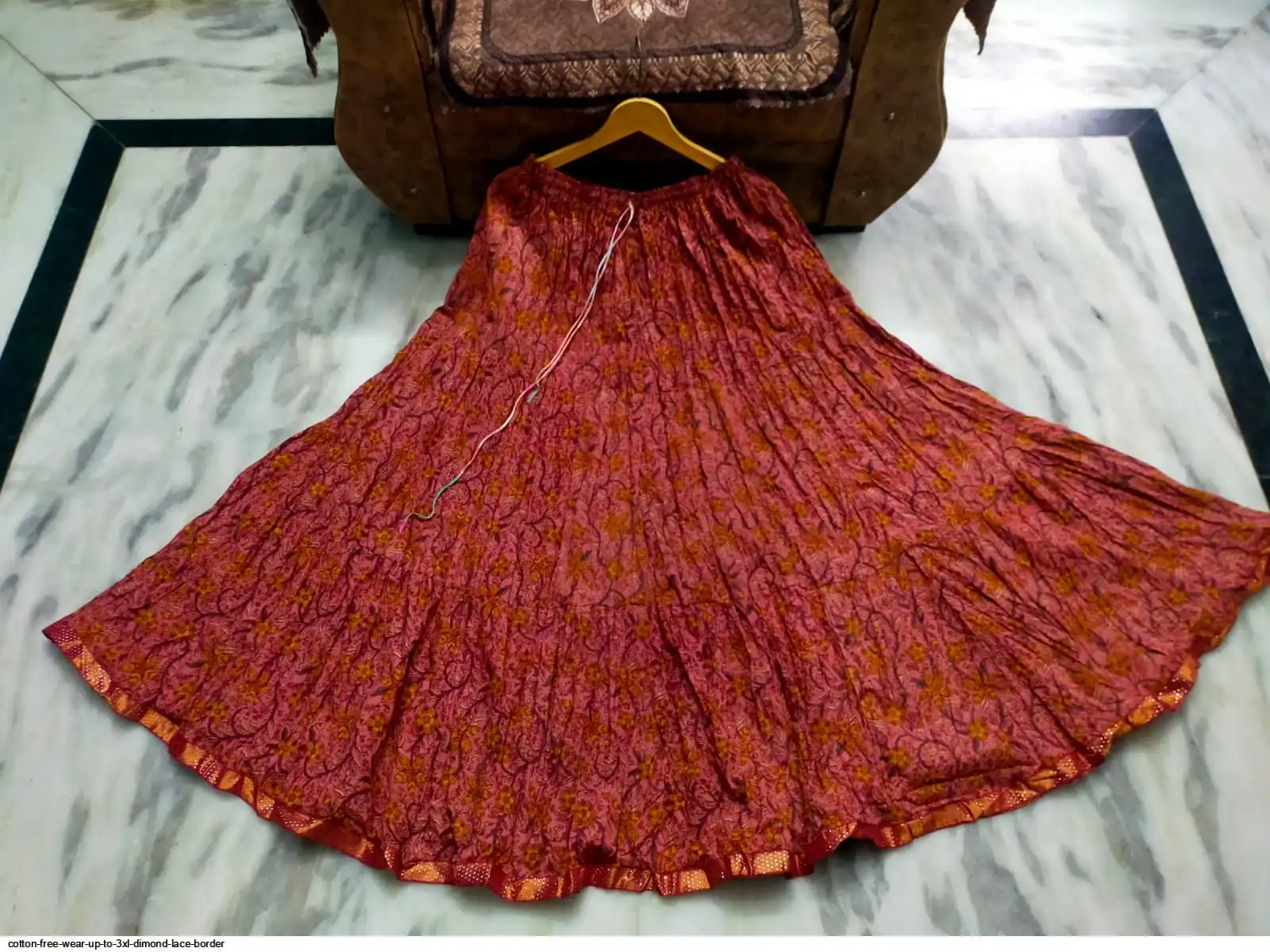 COTTON FREE WEAR UP TO 3XL DIMOND LACE BORDER N