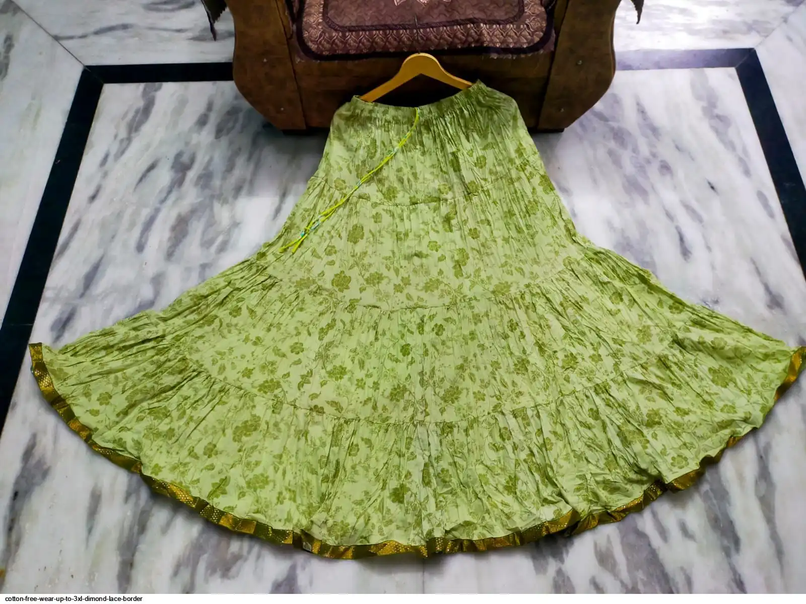 COTTON FREE WEAR UP TO 3XL DIMOND LACE BORDER Q