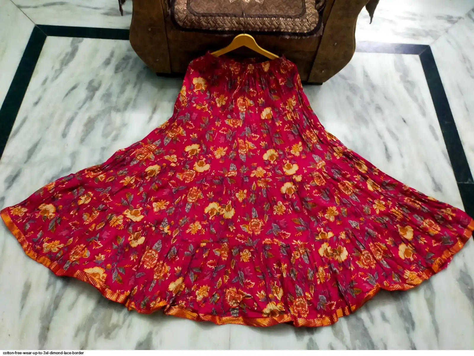COTTON FREE WEAR UP TO 3XL DIMOND LACE BORDER Y