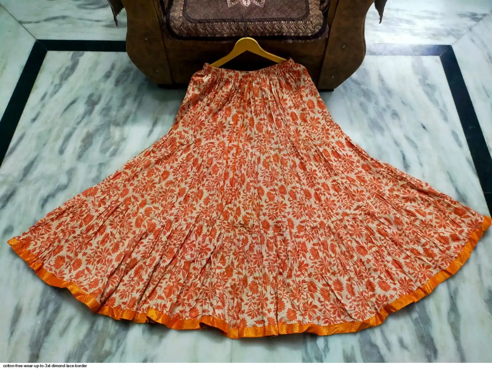 COTTON FREE WEAR UP TO 3XL DIMOND LACE BORDER Z