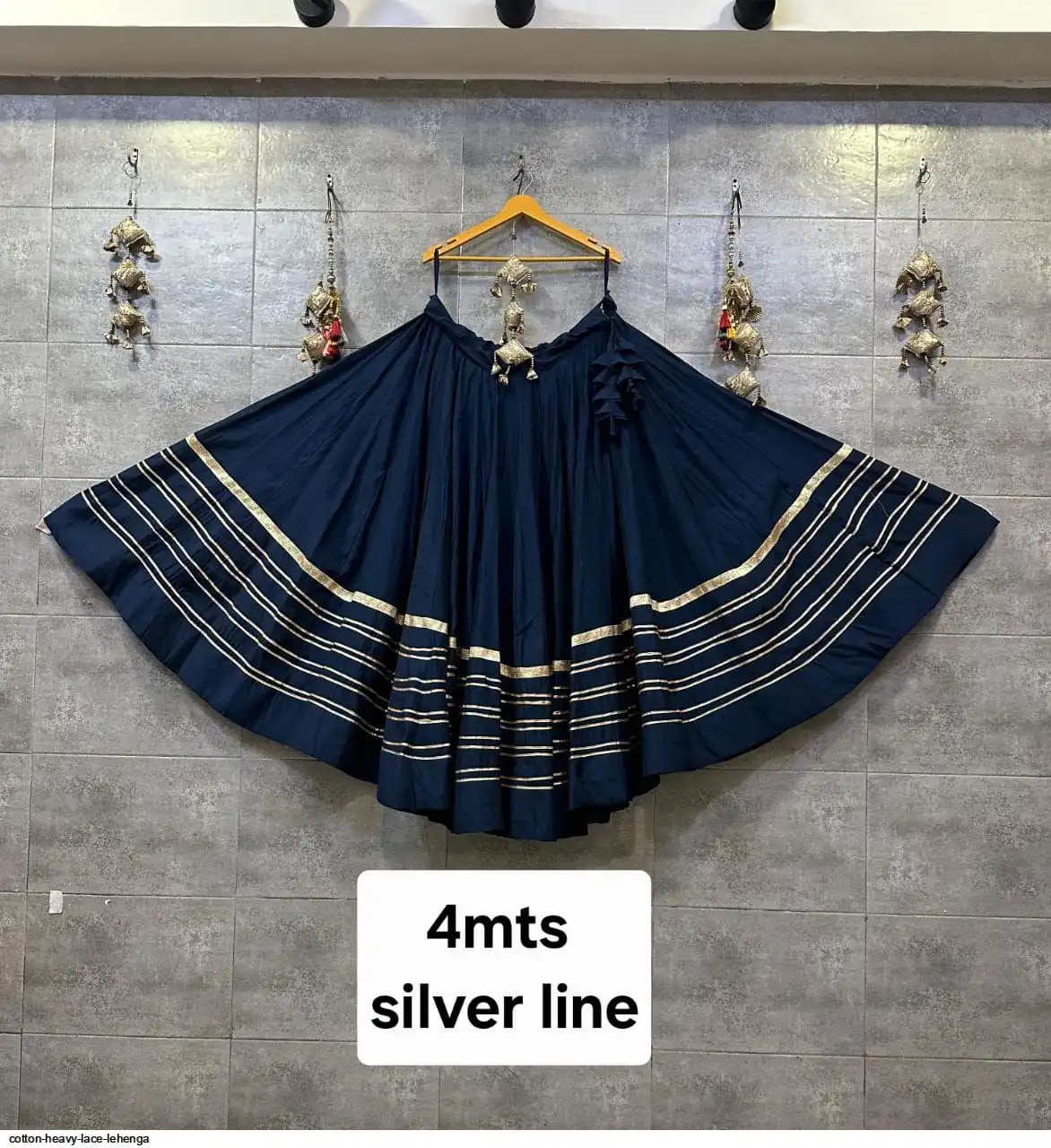 COTTON HEAVY LACE LEHENGA 1