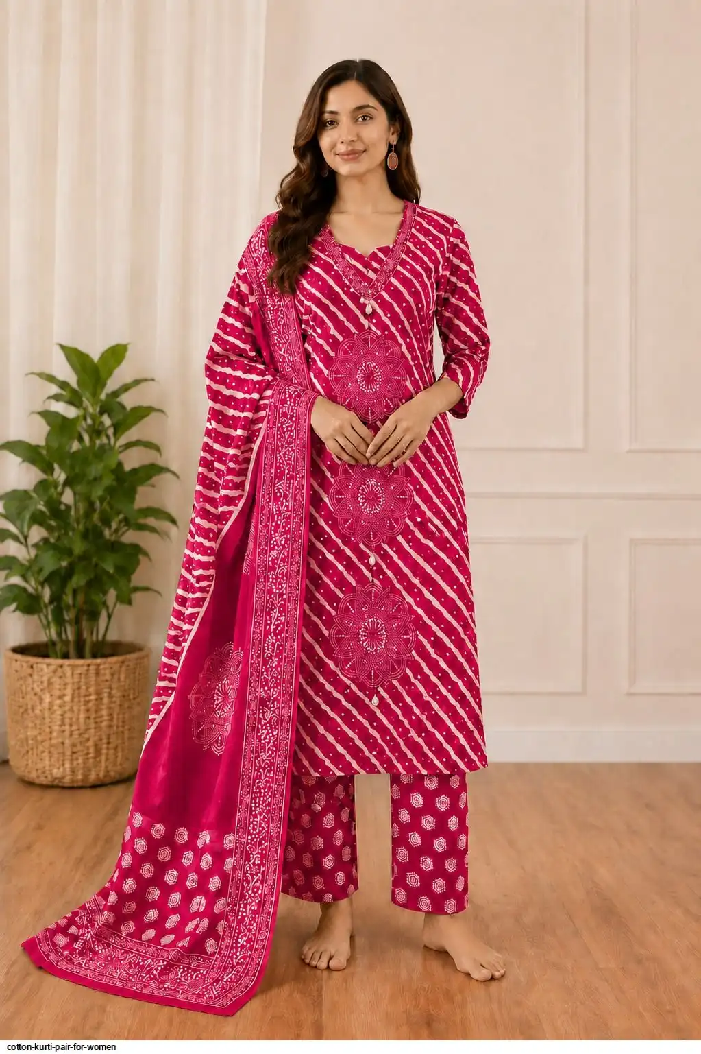 COTTON KURTI PAIR FOR WOMEN A
