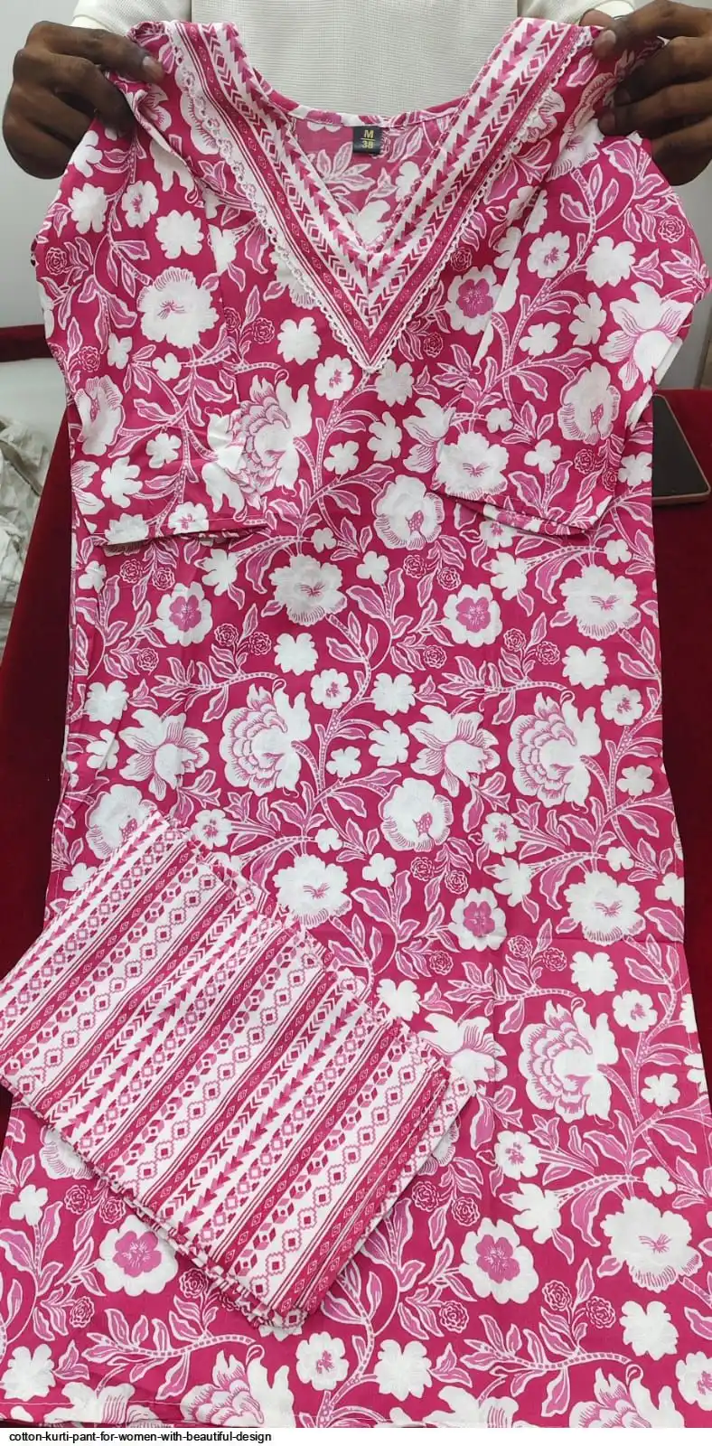 COTTON KURTI PANT FOR WOMEN WITH BEAUTIFUL DESIGN 7