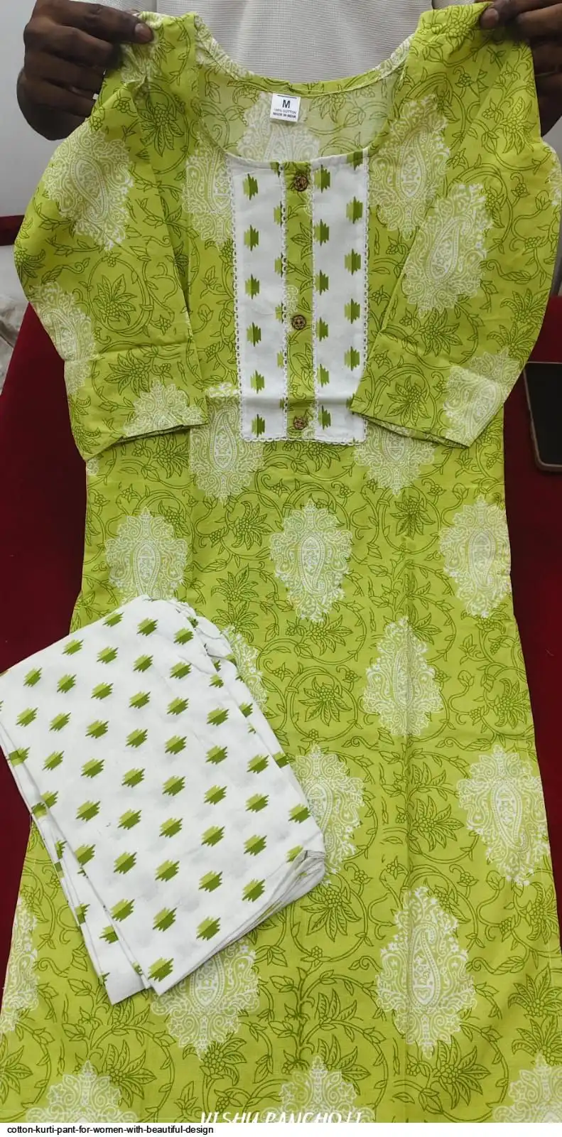 COTTON KURTI PANT FOR WOMEN WITH BEAUTIFUL DESIGN 11