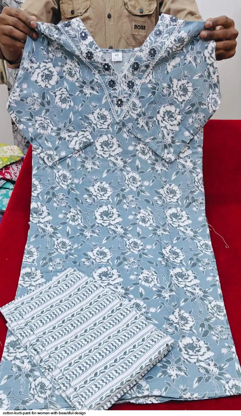 COTTON KURTI PANT FOR WOMEN WITH BEAUTIFUL DESIGN 14