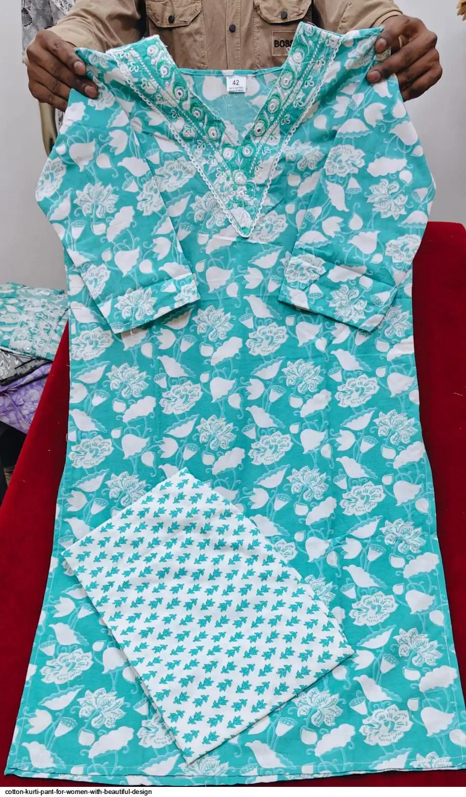 COTTON KURTI PANT FOR WOMEN WITH BEAUTIFUL DESIGN 15