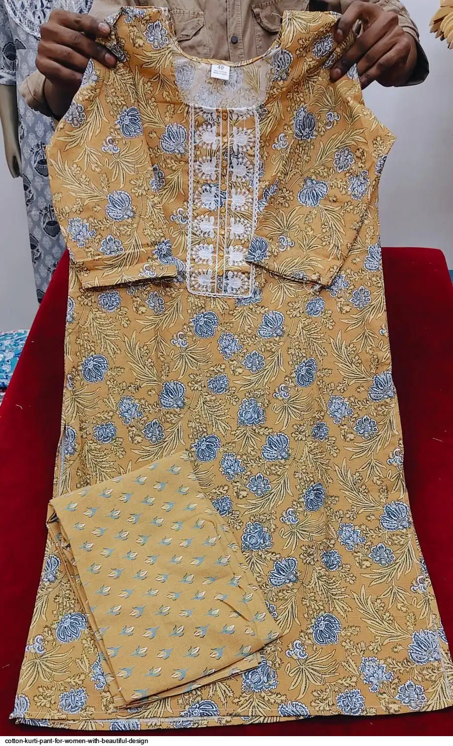 COTTON KURTI PANT FOR WOMEN WITH BEAUTIFUL DESIGN 18