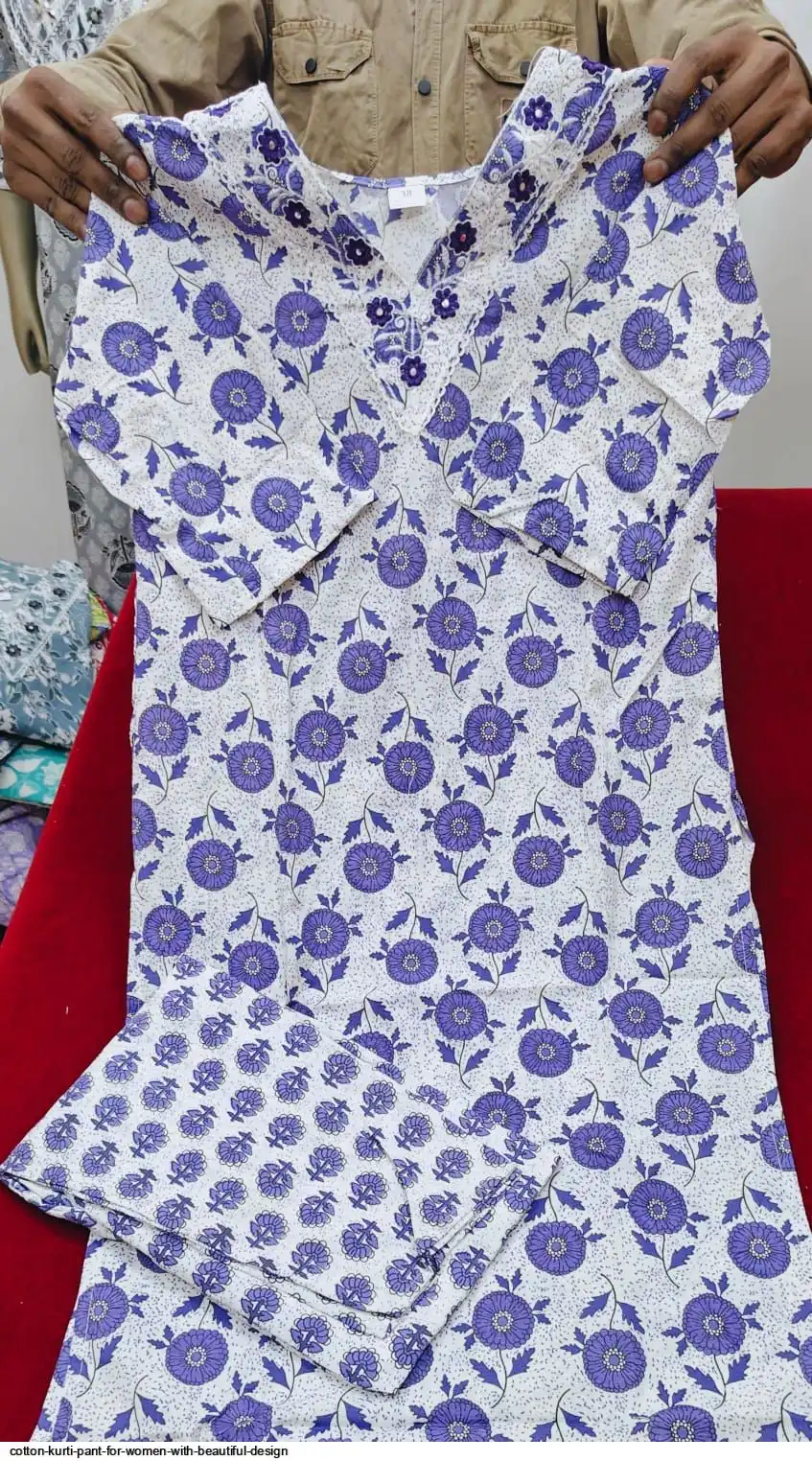 COTTON KURTI PANT FOR WOMEN WITH BEAUTIFUL DESIGN 22