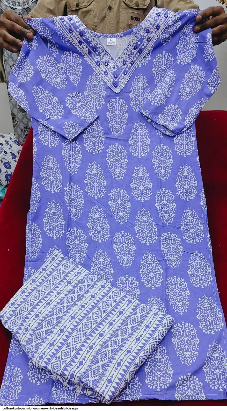COTTON KURTI PANT FOR WOMEN WITH BEAUTIFUL DESIGN 25