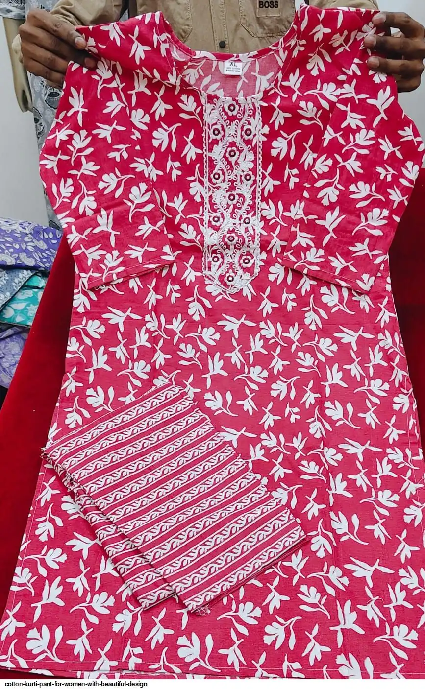 COTTON KURTI PANT FOR WOMEN WITH BEAUTIFUL DESIGN 26
