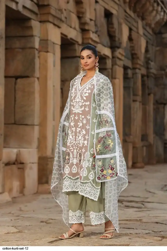 COTTON KURTI SET 12 B