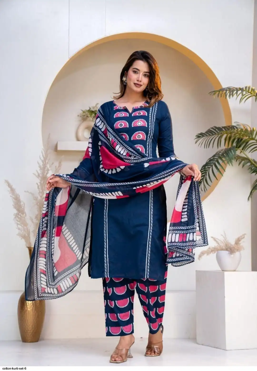 COTTON KURTI SET 6 B