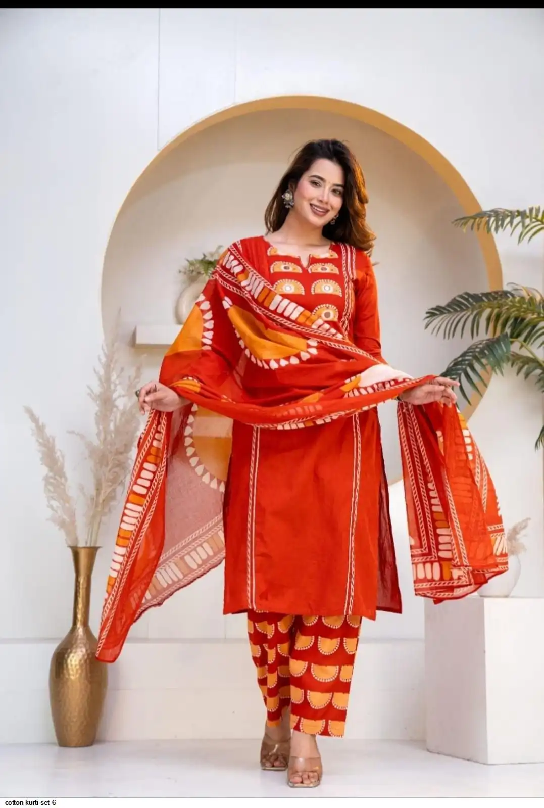 COTTON KURTI SET 6 C