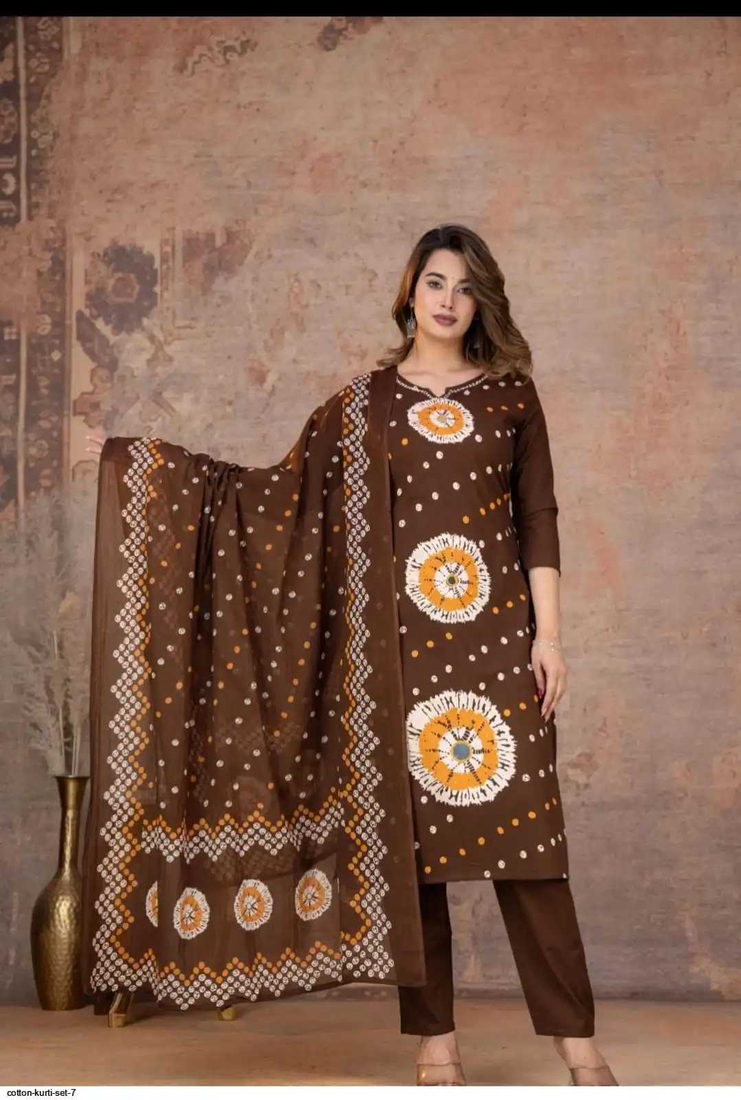 COTTON KURTI SET 7 C