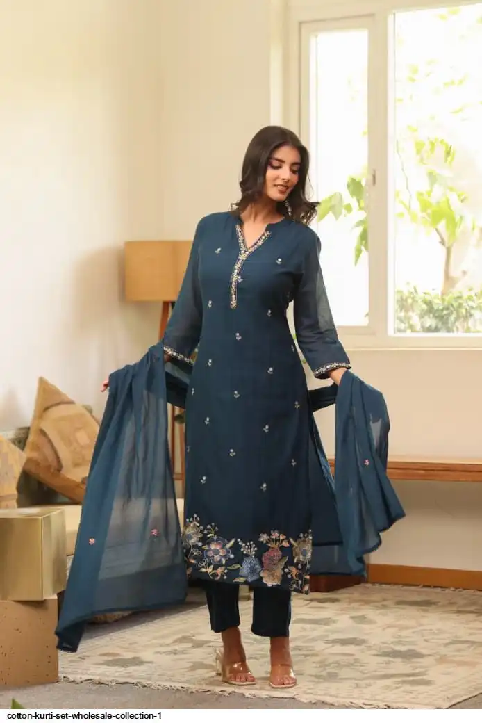 COTTON KURTI SET WHOLESALE COLLECTION 1 B