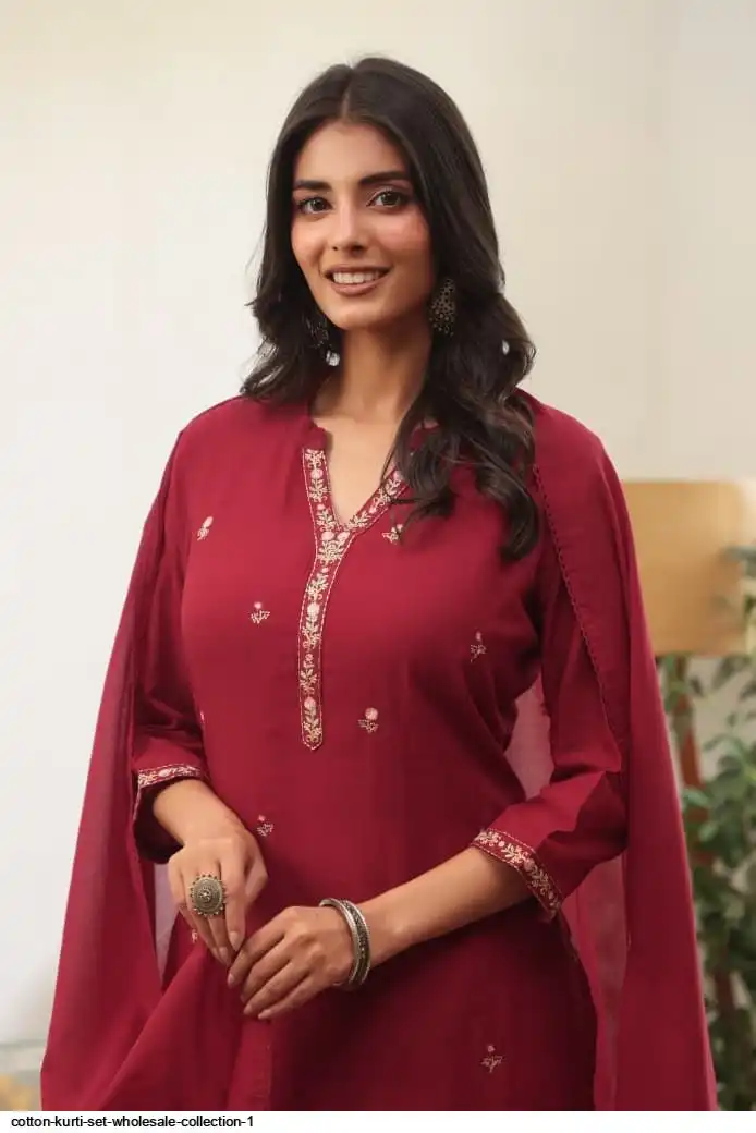 COTTON KURTI SET WHOLESALE COLLECTION 1 C