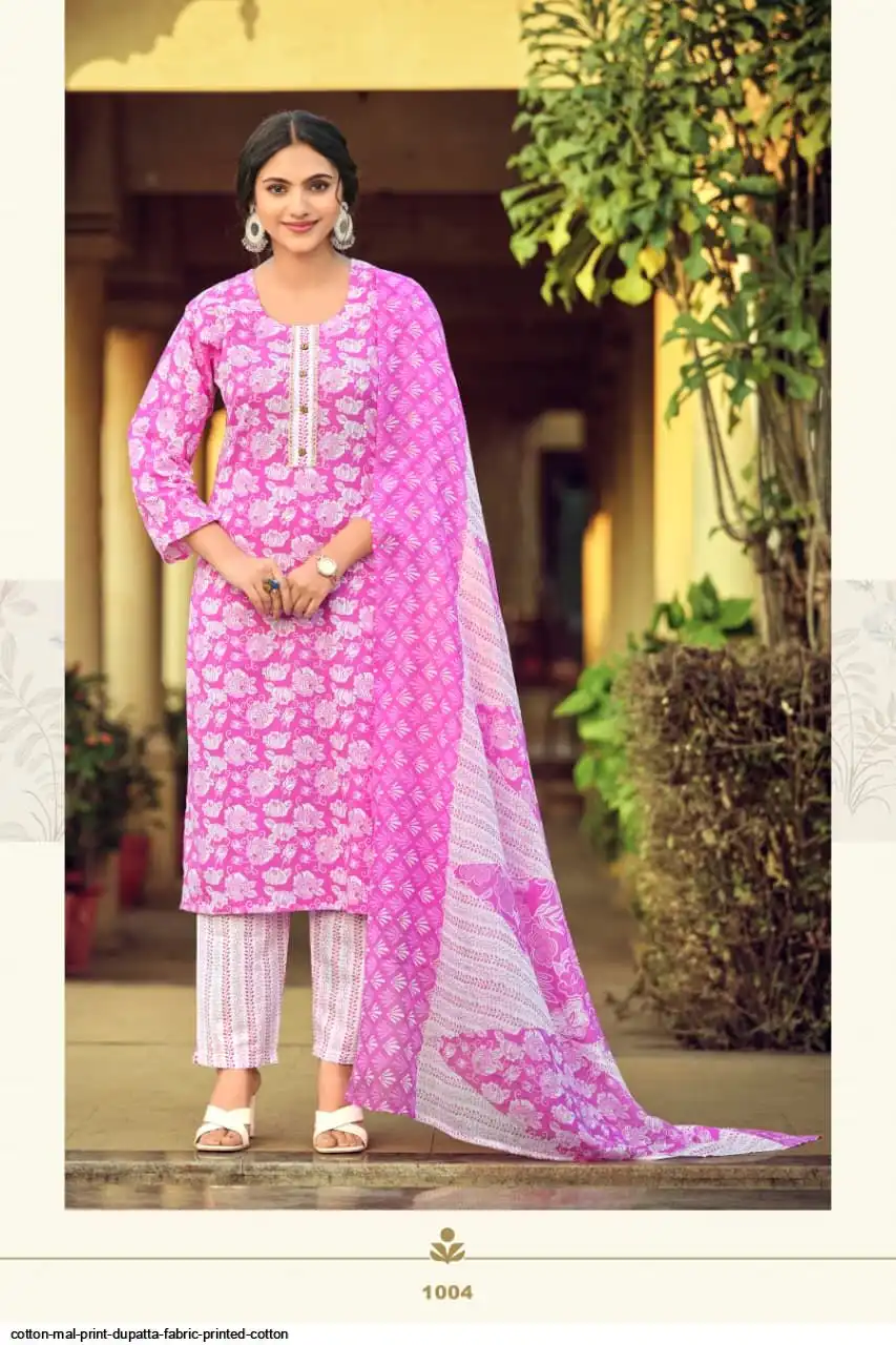 TIPS AND TOPS COTTON MAL PRINT DUPATTA FABRIC PRINTED COTTON 2